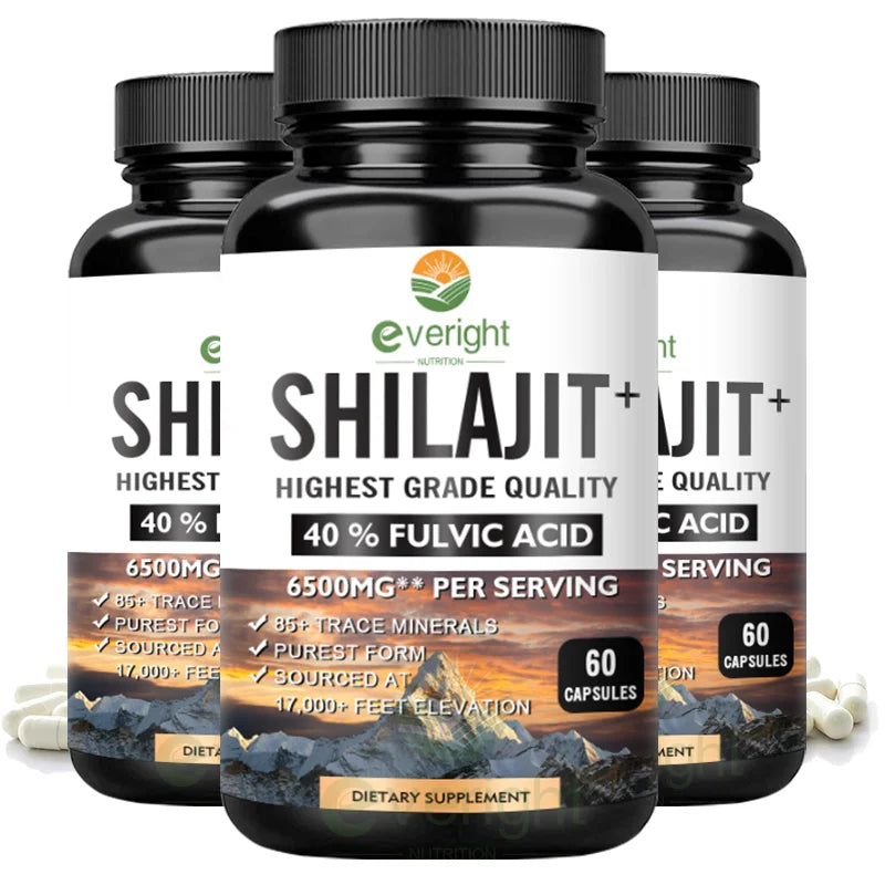Shilajit Capsules 6500mg with 40% Fulvic Acid