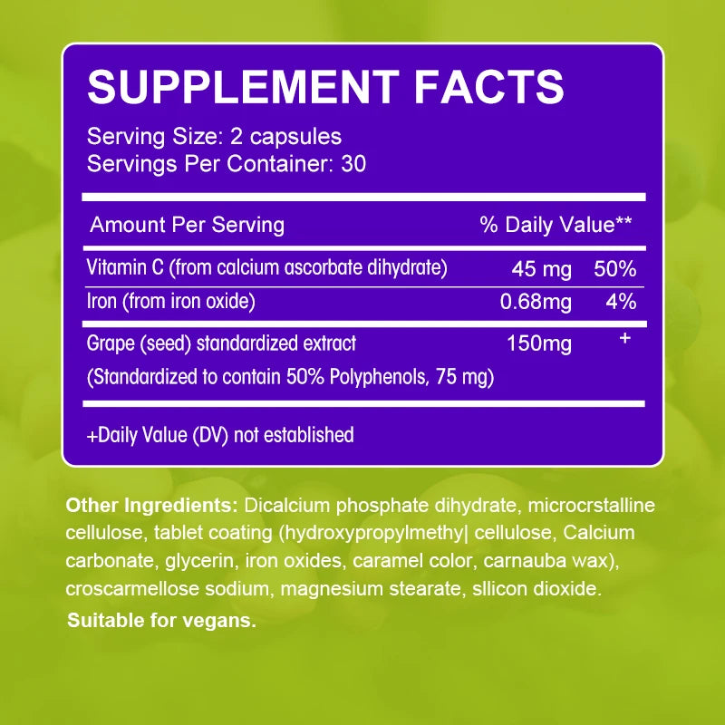 Catfit Grape Seed Extract Vegetarian Capsules