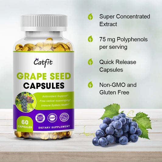 Catfit Grape Seed Extract Vegetarian Capsules
