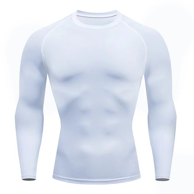 Men Workout Long Sleeve T- shirt Spring