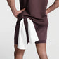 Breathable double layer sports gym shorts