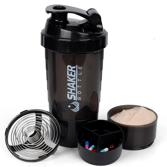 16OZ Protein Shaker Bottle Portable Sports Gym Fitness Water Cup