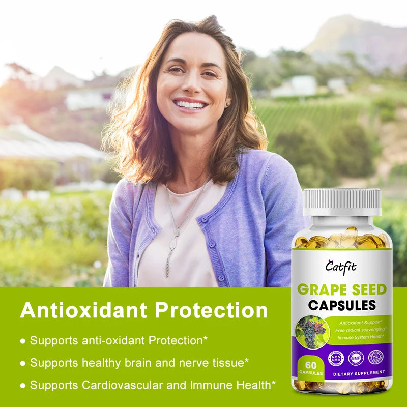 Catfit Grape Seed Extract Vegetarian Capsules